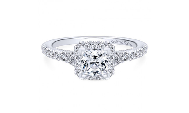 Gabriel & Co. 14k White Gold Entwined Halo Engagement Ring - ER12671S3W44JJ
