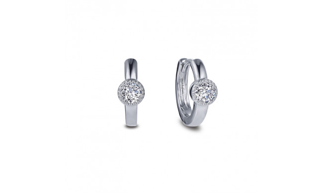 Lafonn Dainty Station Huggie Earrings - E0422CLP00