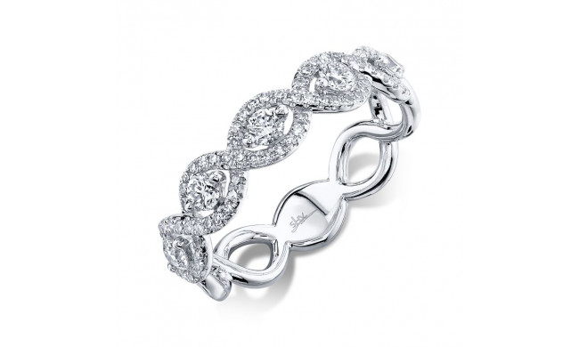 Shy Creation 14k White Gold Diamond Womens Ring - SC55007589