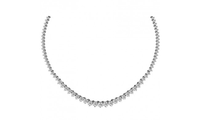 Louis Creations 14k White Gold Diamond Necklace - NRL706K-12