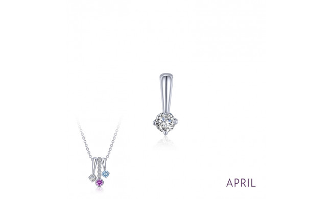 Lafonn April Birthstone Love Pendant - BP005DAP00