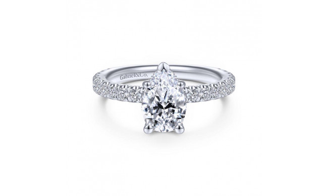 Gabriel & Co. 14k White Gold Contemporary Straight Engagement Ring - ER14649P4W44JJ