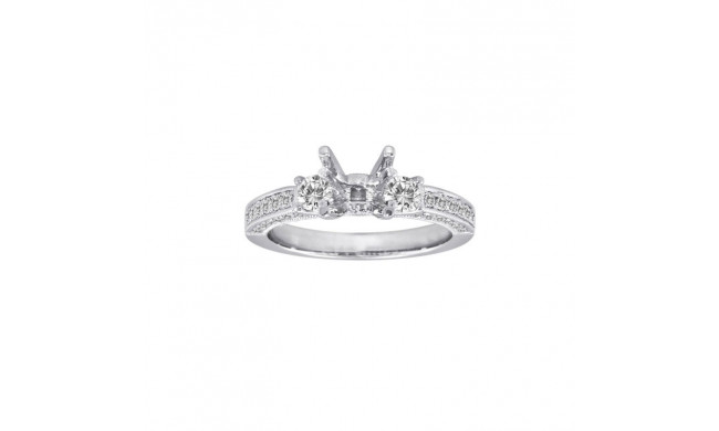 Roman & Jules 14k White Gold Straight Engagement Ring - KR1675W