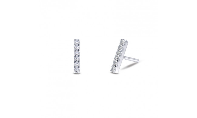 Lafonn Mini Vertical Bar Stud Earrings - E0315CLP00