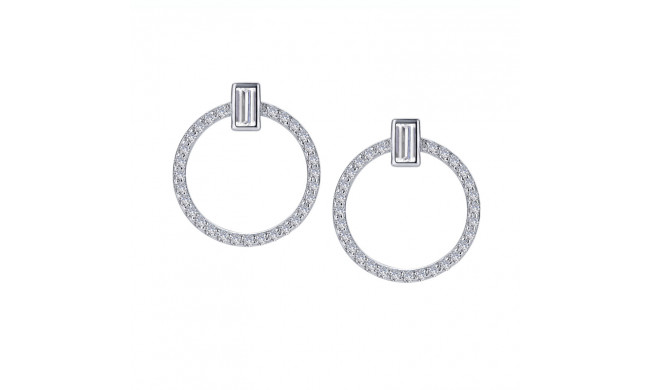 Lafonn Open Circle Drop Earrings - E0438CLP00