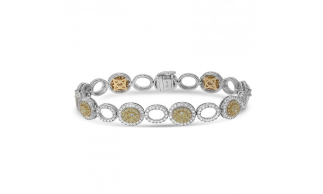 Roman & Jules Two Tone 18k Gold Diamond Bracelets - KB2643-1