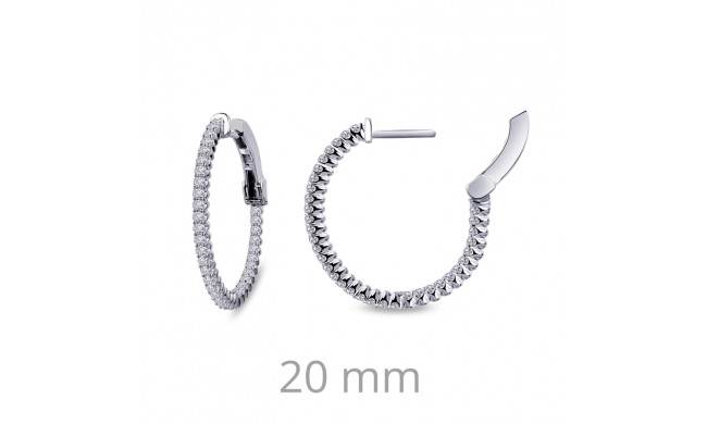 Lafonn 1.08 CTW Hoop Earrings - E3008CLP00