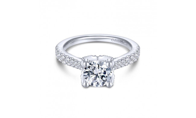 Gabriel & Co. 14k White Gold Contemporary Straight Engagement Ring - ER13850R4W44JJ