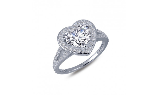 Lafonn Heart-Shaped Halo Engagement Ring - R0154CLP05