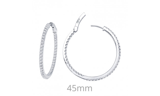 Lafonn 3.48 CTW Hoop Earrings - E3013CLP00