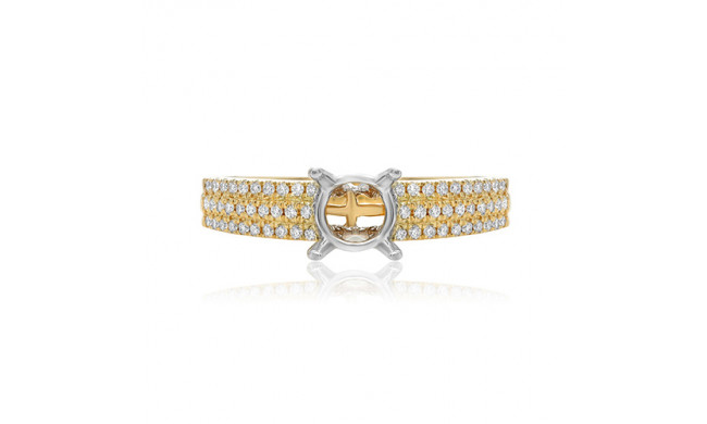 Roman & Jules 14k Yellow Gold Diamond Engagement Ring - kr1650yw-sm