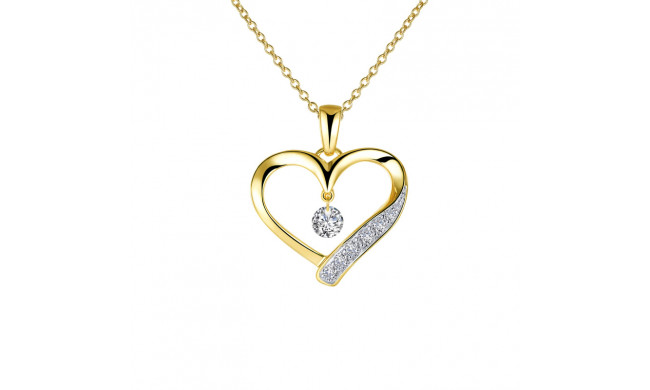 Lafonn Open Heart Pendant Necklace - P0221CLT20