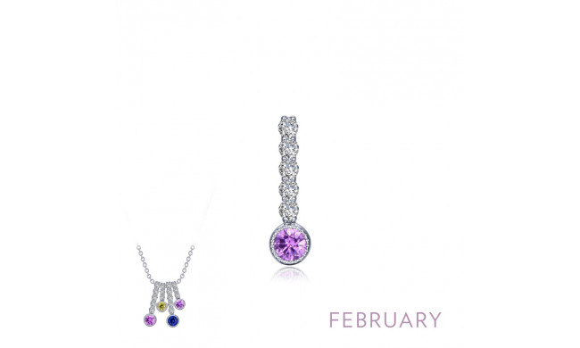 Lafonn February Birthstone Love Pendant - BP003AMP00