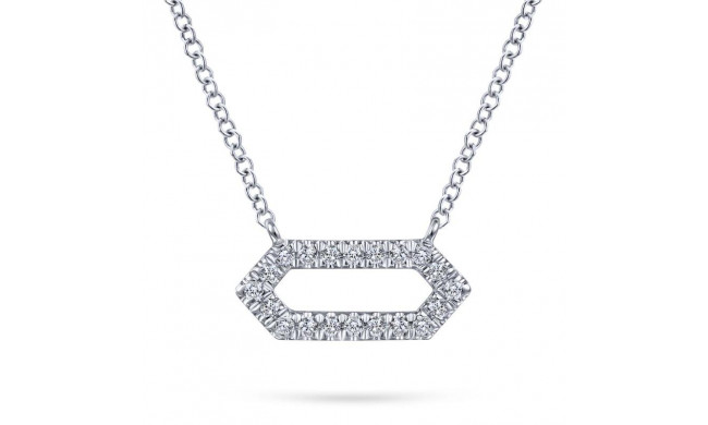 Gabriel & Co. 14k White Gold Lusso Diamond Necklace - NK5949W45JJ