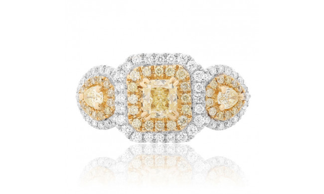 Roman & Jules Two Tone 18k Gold Diamond Ring - FR265-18K-4