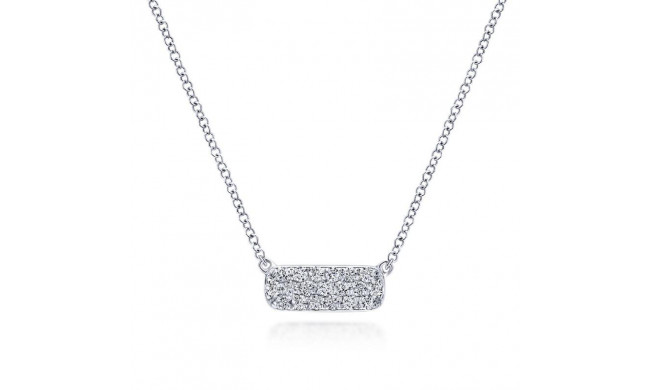Gabriel & Co. 14k White Gold Lusso Diamond Necklace - NK4943W45JJ