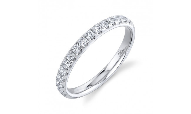Shy Creation 14k White Gold Diamond Womens Band - SC22004434