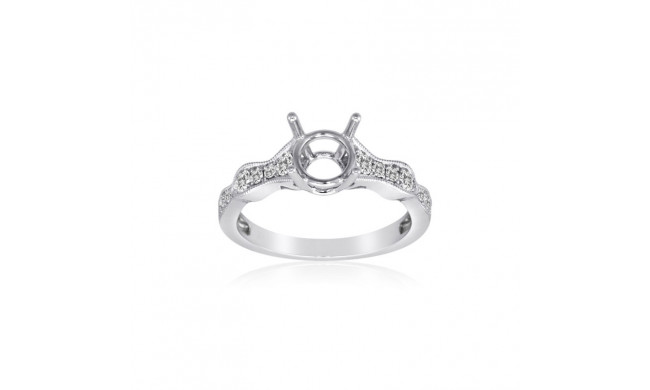 Roman & Jules 14k White Gold Straight Engagement Ring - KR2581W-ER