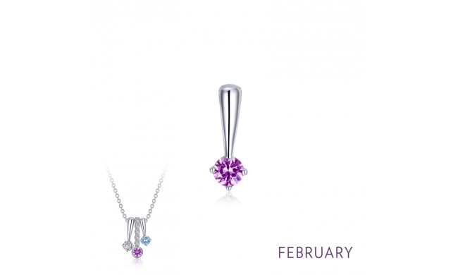 Lafonn February Birthstone Love Pendant - BP004AMP00