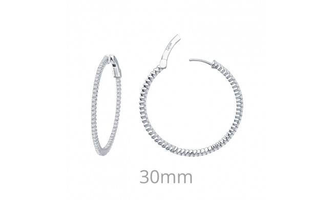 Lafonn 1.72 CTW Hoop Earrings - E3009CLP00