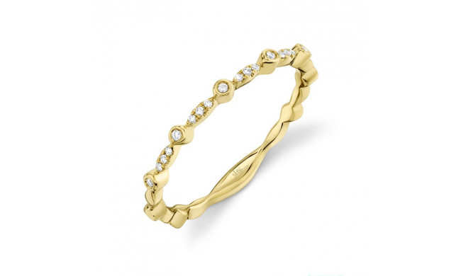 Shy Creation 14k Yellow Gold Diamond Womens Band - SC55005123