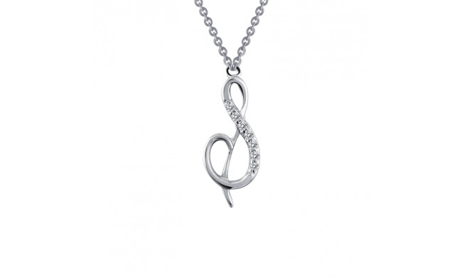 Lafonn Letter S Pendant Necklace - 9N065CLP18