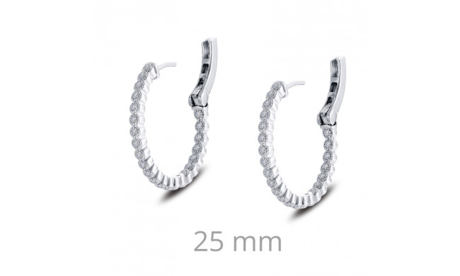 Lafonn 0.69 CTW Hoop Earrings - E0357CLP00