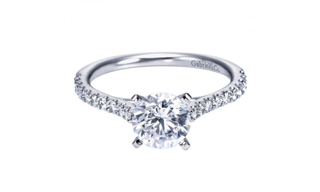 Gabriel & Co. 14k White Gold Contemporary Straight Engagement Ring - ER7227W44JJ