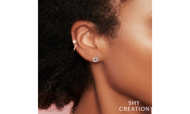 Shy Creation 14k White Gold Diamond Earrings - SC55009821