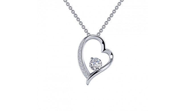 Lafonn Open Heart Pendant Necklace - P0222CLP20