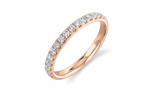 Shy Creation 14k Rose Gold Diamond Womens Band - SC22004436