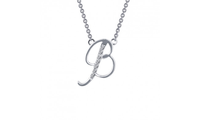 Lafonn Letter B Pendant Necklace - 9N070CLP18