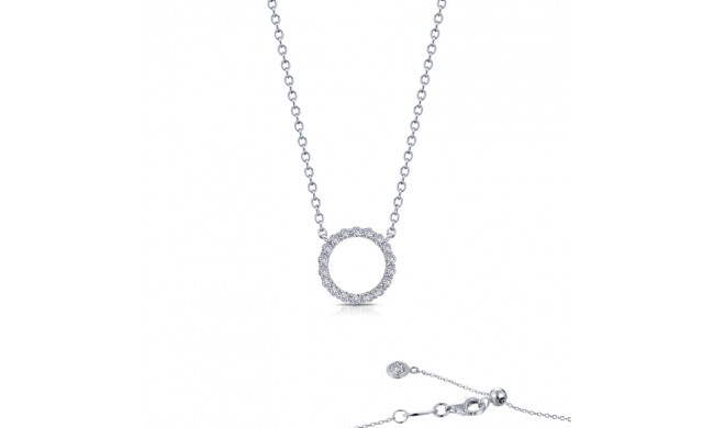 Lafonn 0.54 CTW Open Circle Necklace - N0187CLP20