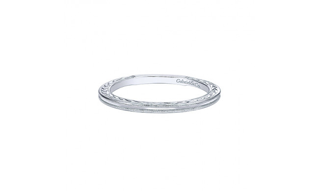 Gabriel & Co. 14k White Gold Stackable Ladies' Ring