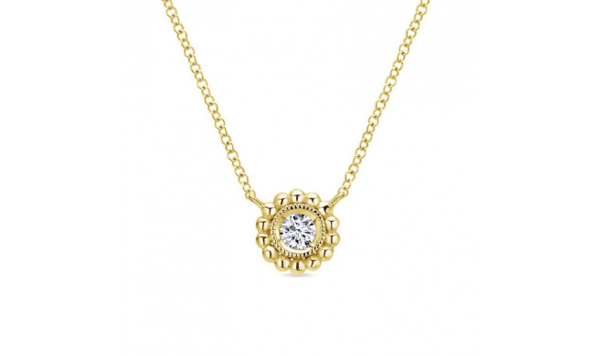 Gabriel & Co. 14k Yellow Gold Bujukan Diamond Necklace - NK4764Y45JJ