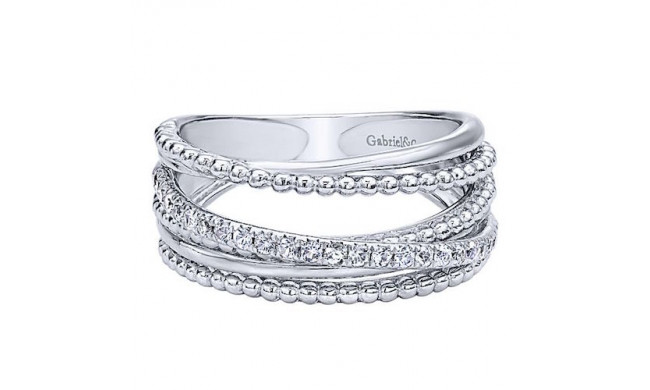 Gabriel & Co. Sterling Silver Sapphire Band