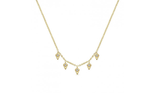 Gabriel & Co. 14k Yellow Gold Kaslique Diamond Necklace - NK5455Y45JJ