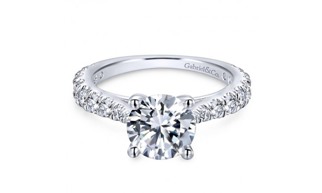 Gabriel & Co. 14k White Gold Contemporary Straight Engagement Ring - ER12293R6W44JJ