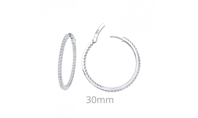 Lafonn 2.64 CTW Hoop Earrings - E3017CLP00