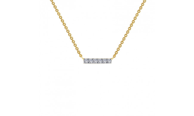 Lafonn 0.09 CTW Dainty Bar Necklace - N0096CLT18