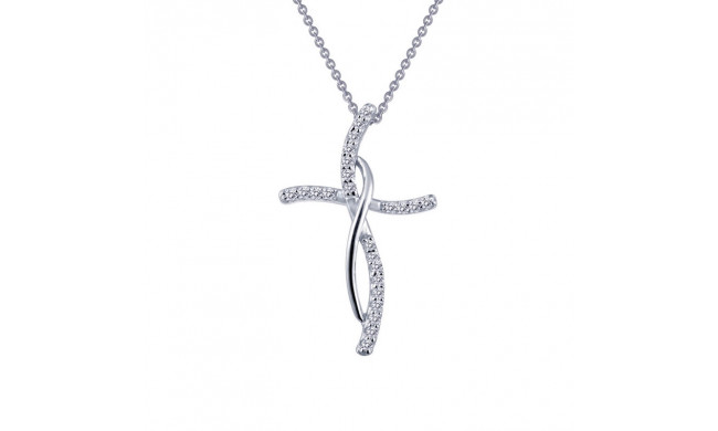 Lafonn 0.24 CTW Cross Pendant Necklace - P0168CLP18