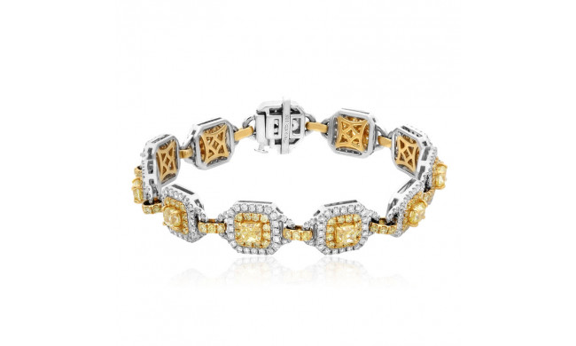Roman & Jules Two Tone 18k Gold Diamond Bracelet - KB5621WY-18K