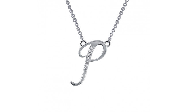 Lafonn Letter P Pendant Necklace - 9N069CLP18