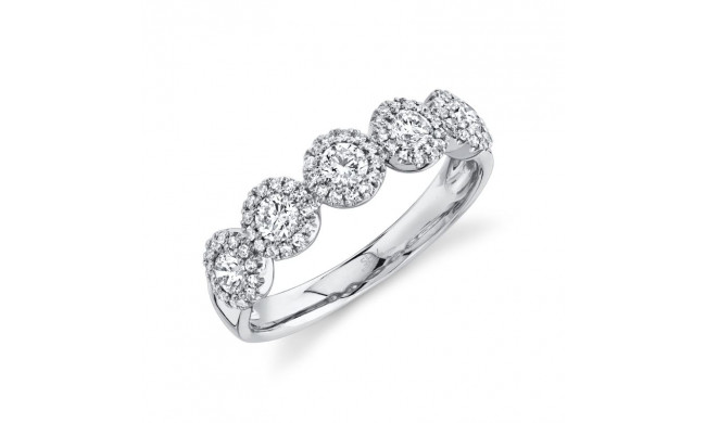 Shy Creation 14k White Gold Diamond Womens Band - SC55002615