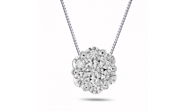 Louis Creations 14k White Gold Diamond Pendant - PRL1188K-75