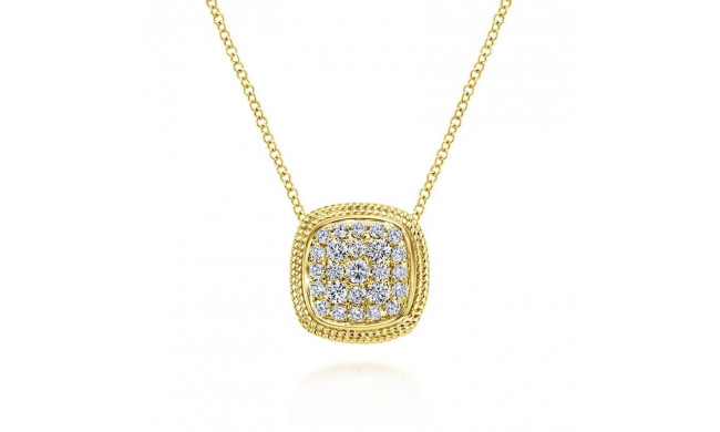 Gabriel & Co. 14k Yellow Gold Hampton Diamond Necklace - NK3139Y44JJ