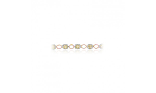 Roman & Jules Three Tone 18k Gold Diamond Bracelets - KB2643WRY-18K