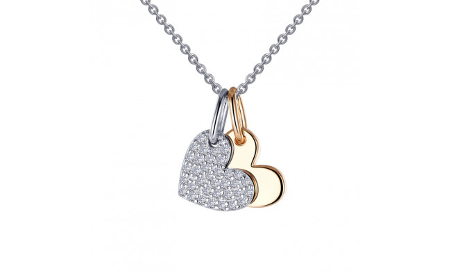 Lafonn Heart Shadow Charm Pendant Necklace - P0215CLT20