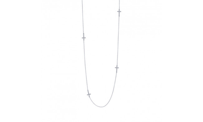 Lafonn Cross Station Necklace - N0166CLP36