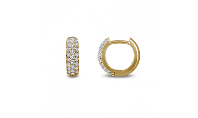 Lafonn 3-Row Huggie Hoop Earrings - E0199CLG00